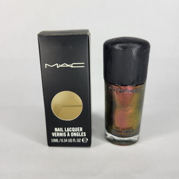 MAC Nail Lacquer "Mean & Green" Disney Villains Holographic Rainbow Duochrome - Picture 3 of 10